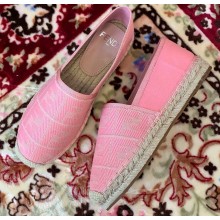 Fendi FF Motif Espadrilles Pink 2020
