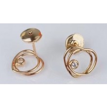 Hermes Vertige Coeur Earrings Gold