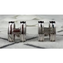 Hermes Pop H Earrings Silver
