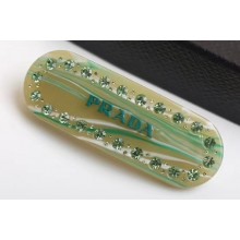Prada Plexiglas Hair Clip 1IF042 Green 2020