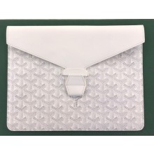 Goyard Camondo 2 Pouch Horizontal Clutch Bag White