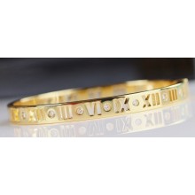 Cartier Love Roman Numerals Bracelet Yellow Gold
