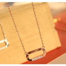 Cartier Logo necklace Pink Gold