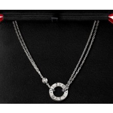 Cartier Love necklace with 1 Diamond White Gold