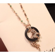 Cartier Panthère de necklace with Black Ring Pink Gold