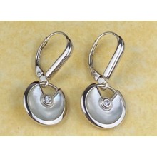 Cartier amulette de Earrings White White Gold