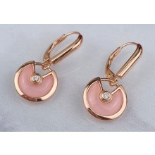 Cartier amulette de Earrings Pink Pink Gold