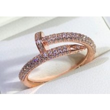 Cartier juste un clou Ring diamond-paved Pink Gold