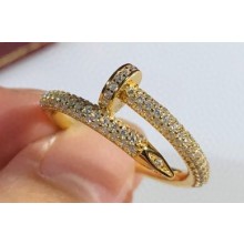 Cartier juste un clou Ring diamond-paved Yellow Gold