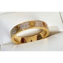 Cartier Love Ring diamond-paved Yellow Gold