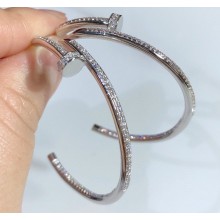 Cartier juste un clou Earrings diamond-paved White Gold