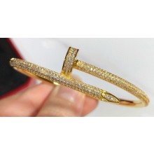 Cartier juste un clou Bracelet diamond-paved Yellow Gold