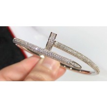 Cartier juste un clou Bracelet diamond-paved White Gold
