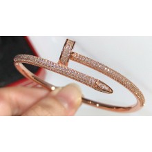 Cartier juste un clou Bracelet diamond-paved Pink Gold