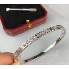 Cartier Love Bracelet Narrow diamond-paved with Screwdriver White Gold