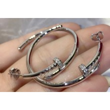 Cartier juste un clou Earrings with Diamonds White Gold