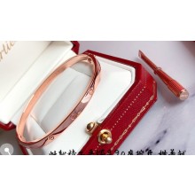 Cartier Love Bracelet Narrow with Screwdriver Pink Gold
