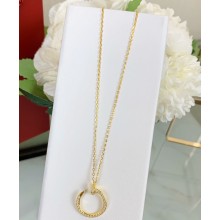 Cartier juste un clou necklace diamond-paved Yellow Gold