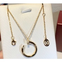 Cartier juste un clou necklace with Diamonds Yellow Gold