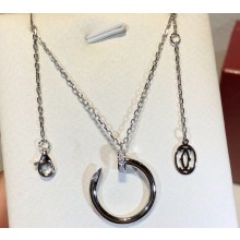 Cartier juste un clou necklace with Diamonds White Gold