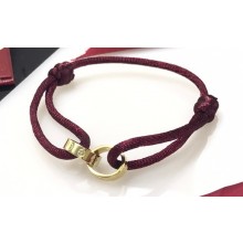 Cartier Burgundy Love Bracelet Yellow Gold
