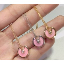 Cartier amulette de necklace Pink