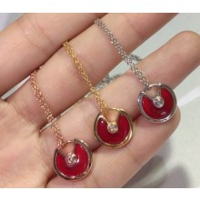 Cartier amulette de necklace Red