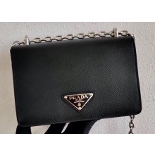 Prada Saffiano Leather Mini Bag 1BD032 Black 2020