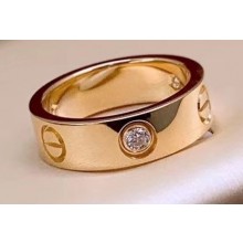 Cartier Love Ring with 1 Diamond Yellow Gold