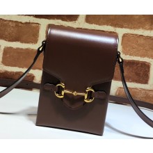 Gucci Horsebit 1955 Mini Bag 625615 Leather Coffee 2020