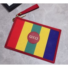 Gucci Baiadera Stripe Canvas Pouch Clutch Bag 625602 2020