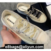 Chanel x Converse Lace-up Sneakers Creamy 2020