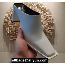 Balenciaga Heel 8cm Square Toe Mules White Fall Winter 2020