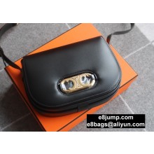 Celine Medium Maillon Triomphe Bag in Satinated Calfskin 193123 Black 2020