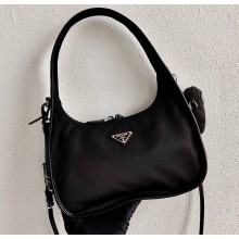 Prada Re-Edition 1995 Nylon Hobo Bag 1BC115 Black 2020