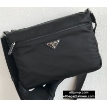 Prada Nylon Shoulder Bag 1BC421 Black 2020