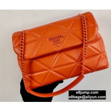 Prada Large Nappa Leather Spectrum Bag 1BD231 Orange 2020