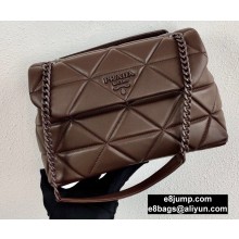 Prada Large Nappa Leather Spectrum Bag 1BD231 Coffee 2020