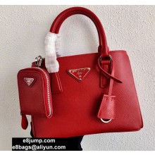 Prada Saffiano Leather Mini Bag 1BA296 Red 2020