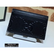 Gucci GG Embossed Card Case 625564 Black 2020
