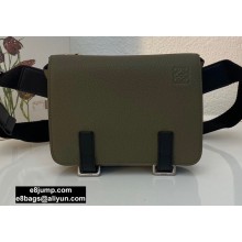 Loewe Military Bumbag Bag in Soft Grained Calfskin Army Green 2020