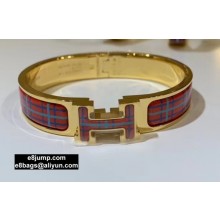 Hermes Clic H Narrow Bracelet in Printed Enamel 01