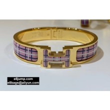 Hermes Clic H Narrow Bracelet in Printed Enamel 02