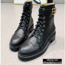 Balmain Leather Ranger Romy Ankle Boots Black 2020