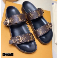 Louis Vuitton Bom Dia Flat Mules Monogram Canvas/Black 2020
