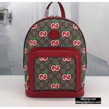 Gucci Small Backpack Bag 601296 GG Apple Print 2020