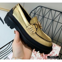 Dior Explorer Loafers Gold 2020
