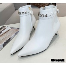 Louis Vuitton Heel 5.5cm Call Back Ankle Boots White 2020