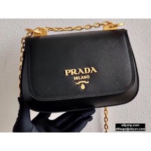 Prada Saffiano Leather Shoulder Bag 1BD275 Black 2020