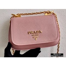 Prada Saffiano Leather Shoulder Bag 1BD275 Pink 2020